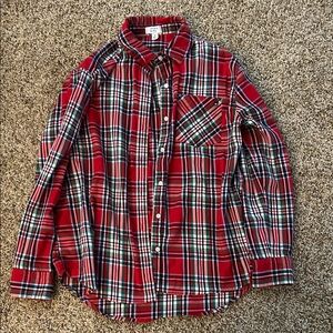 Crown and Ivy Red Plaid Women’s Shirt